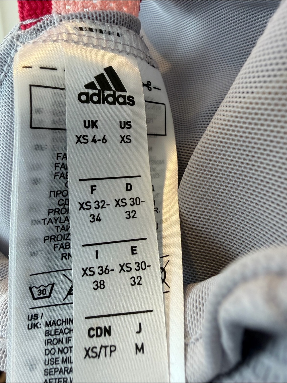 Adidas HEAT.RDY Tennis Dress XS Gray Pink Red Pleated Skirt Athletic - Picture 9 of 10